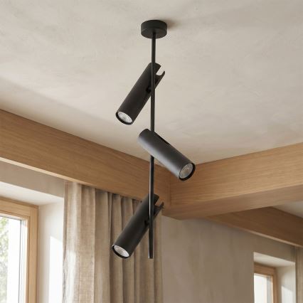 Brilagi - Šviestuvas ant strypo BRANCH 3xGU10/30W/230V juodas