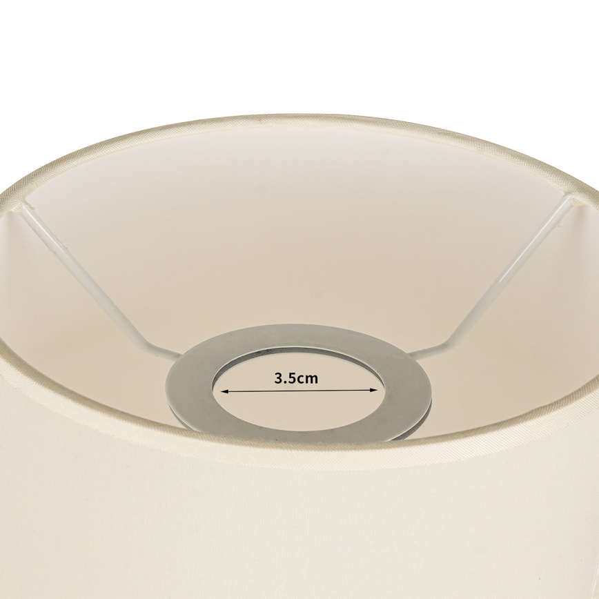 Brilagi - TABLON E27 stalininės lempos gaubtas, skersmuo 14 cm, kreminės spalvos