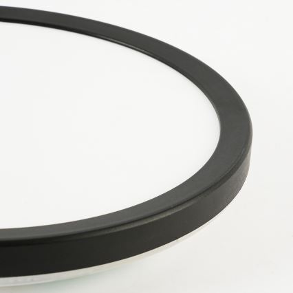 Brilagi - dimeriuojamas LED lubinis šviestuvas ULTRA SLIM LED/24W/230V 2700–6500K skersmuo 42 cm juodas + nuotolinio valdymo pultas