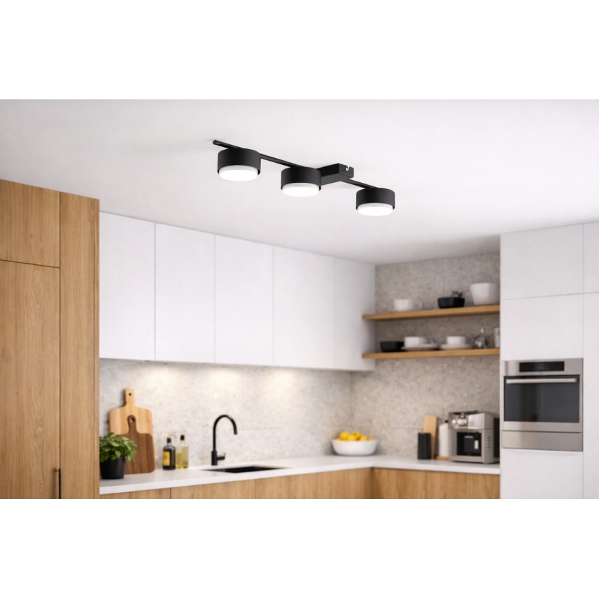 Brilagi - Taškinis šviestuvas 3xGX53/12W/230V juodas