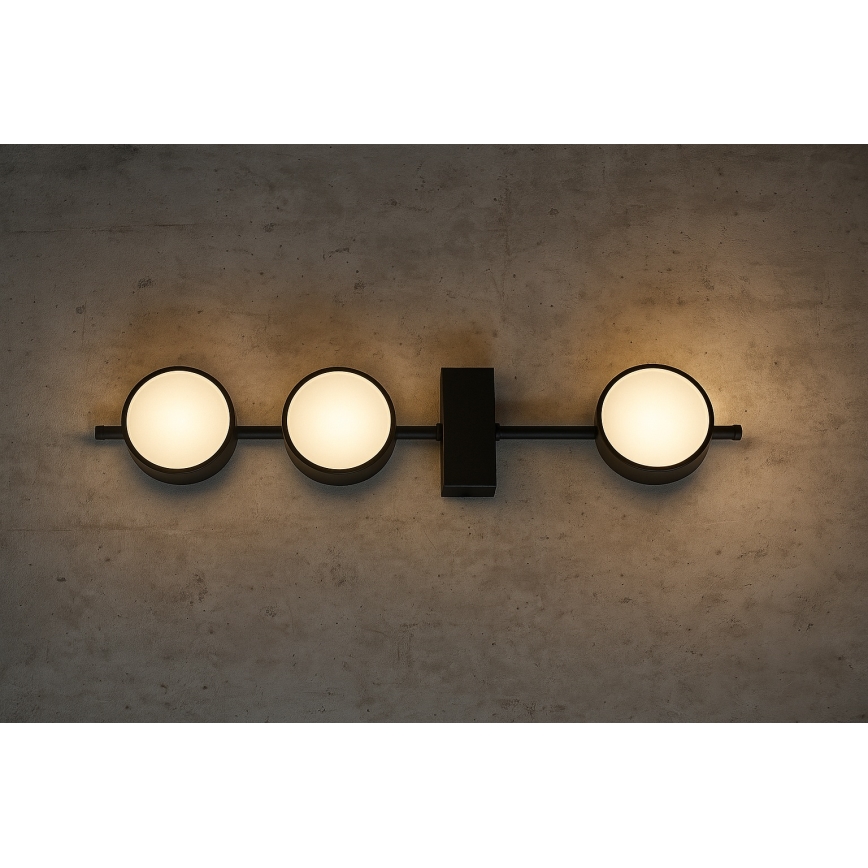 Brilagi - Taškinis šviestuvas 3xGX53/12W/230V juodas