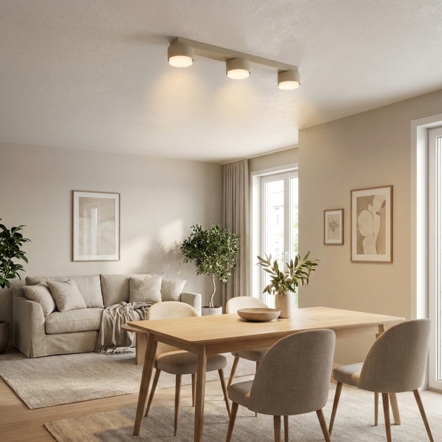 Brilagi - Taškinis šviestuvas 3xGX53/12W/230V smėlinis