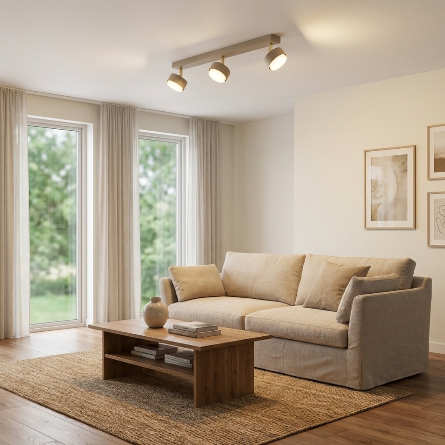 Brilagi - Taškinis šviestuvas 3xGX53/12W/230V smėlio spalvos