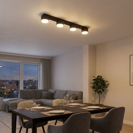 Brilagi - Taškinis šviestuvas 4xGX53/12W/230V juodas