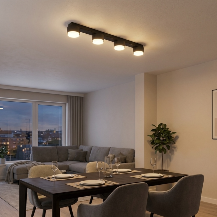 Brilagi - Taškinis šviestuvas 4xGX53/12W/230V juodas