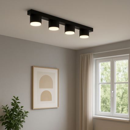 Brilagi - Taškinis šviestuvas 4xGX53/12W/230V juodas