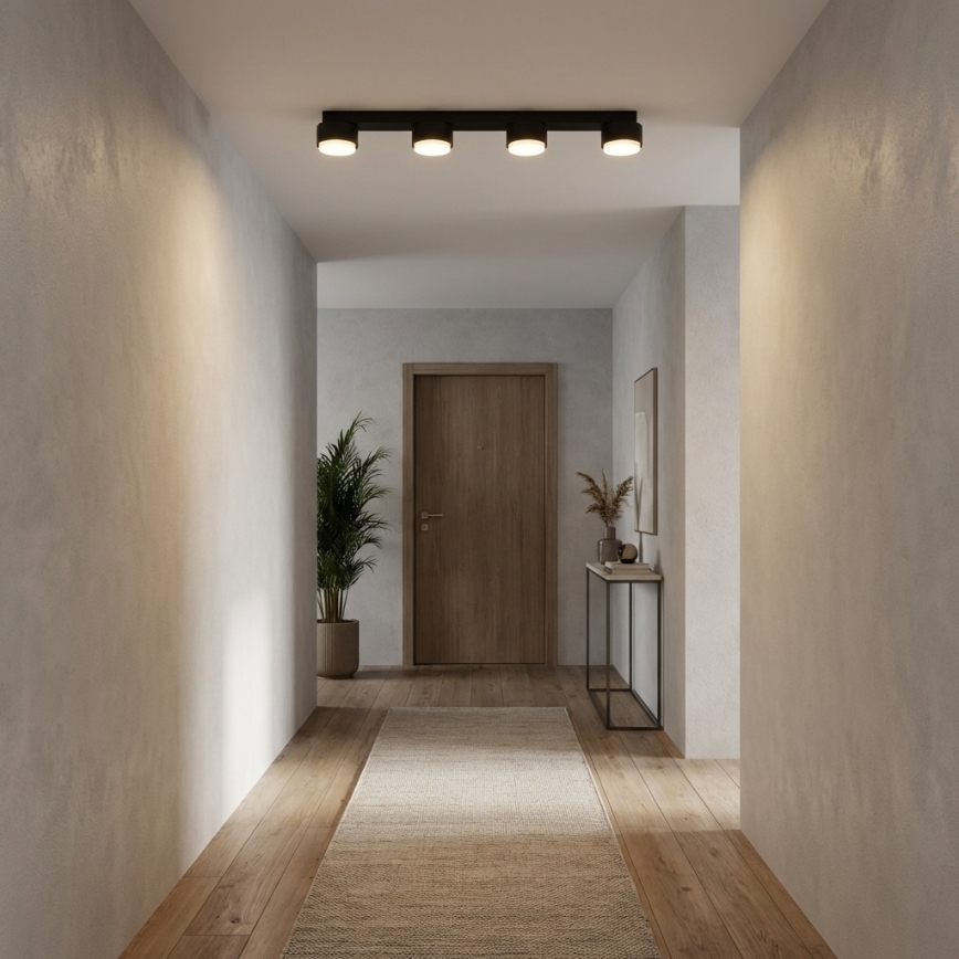 Brilagi - Taškinis šviestuvas 4xGX53/12W/230V juodas