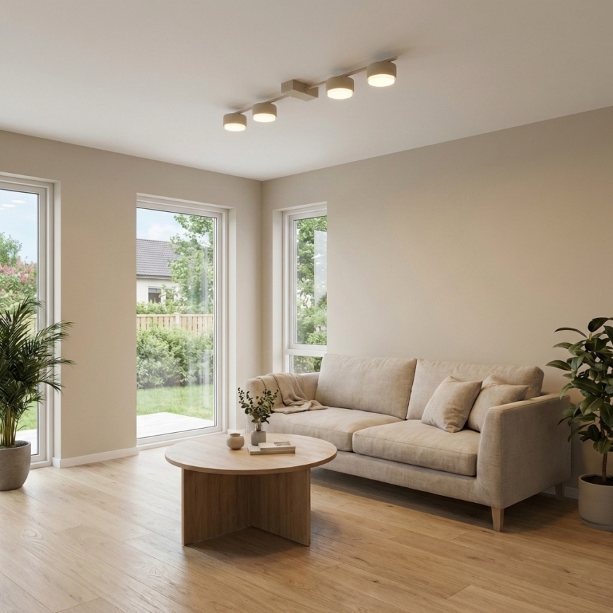 Brilagi - taškinis šviestuvas 4xGX53/12W/230V smėlinis