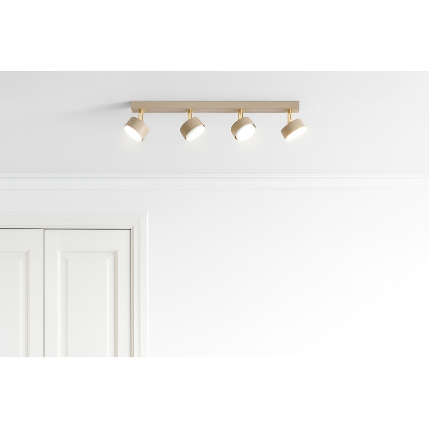 Brilagi - taškinis šviestuvas 4xGX53/12W/230V smėlinis