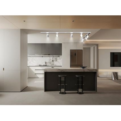 Brilagi - Taškinis šviestuvas bėgelių sistemoje HUSKY 8xGU10/10W/230V baltas