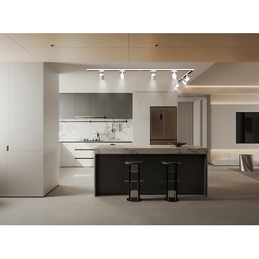 Brilagi - Taškinis šviestuvas bėgelių sistemoje HUSKY 8xGU10/10W/230V baltas