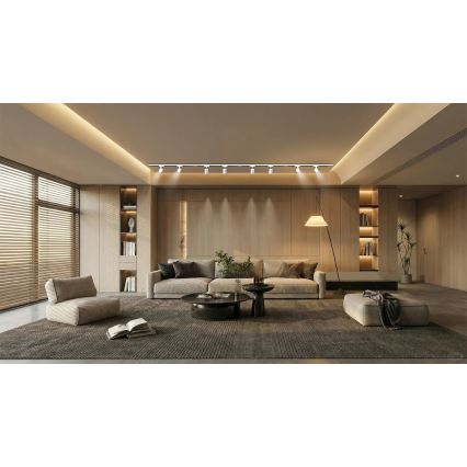 Brilagi - Taškinis šviestuvas bėgelių sistemoje HUSKY 8xGU10/10W/230V baltas