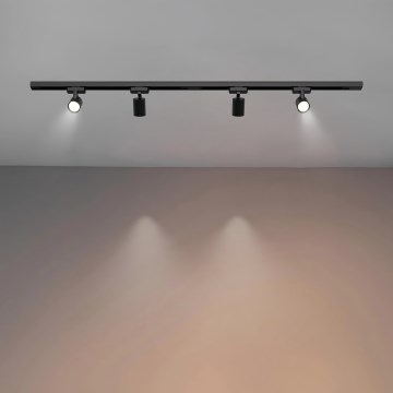 Brilagi - Taškinis šviestuvas bėginėje sistemoje HUSKY 4xGU10/10W/230V juodas