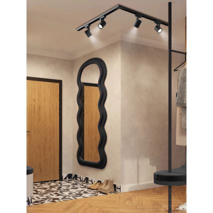 Brilagi - Taškinis šviestuvas bėginėje sistemoje HUSKY 4xGU10/10W/230V juodas