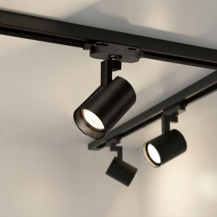 Brilagi - Taškinis šviestuvas bėginėje sistemoje HUSKY 8xGU10/10W/230V juodas