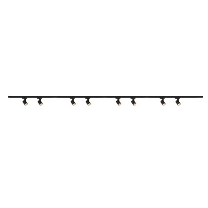 Brilagi - Taškinis šviestuvas bėginėje sistemoje HUSKY 8xGU10/10W/230V juodas
