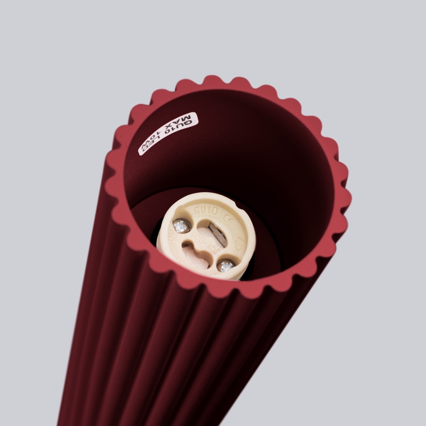 Brilagi - Taškinis šviestuvas CRESTO 1xGU10/10W/230V 10 cm burgundiškas