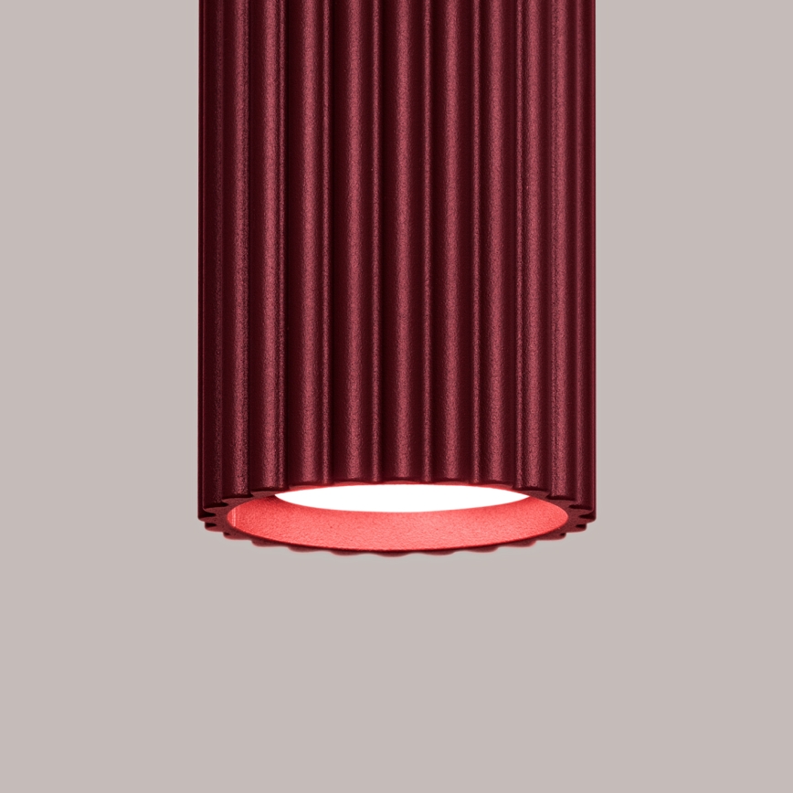 Brilagi - Taškinis šviestuvas CRESTO 1xGU10/10W/230V 10 cm burgundiškas