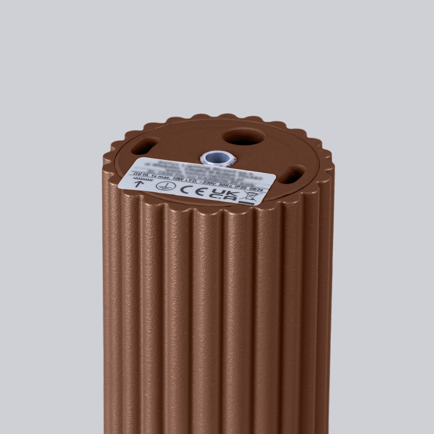 Brilagi - Taškinis šviestuvas CRESTO 1xGU10/10W/230V 10 cm rudas