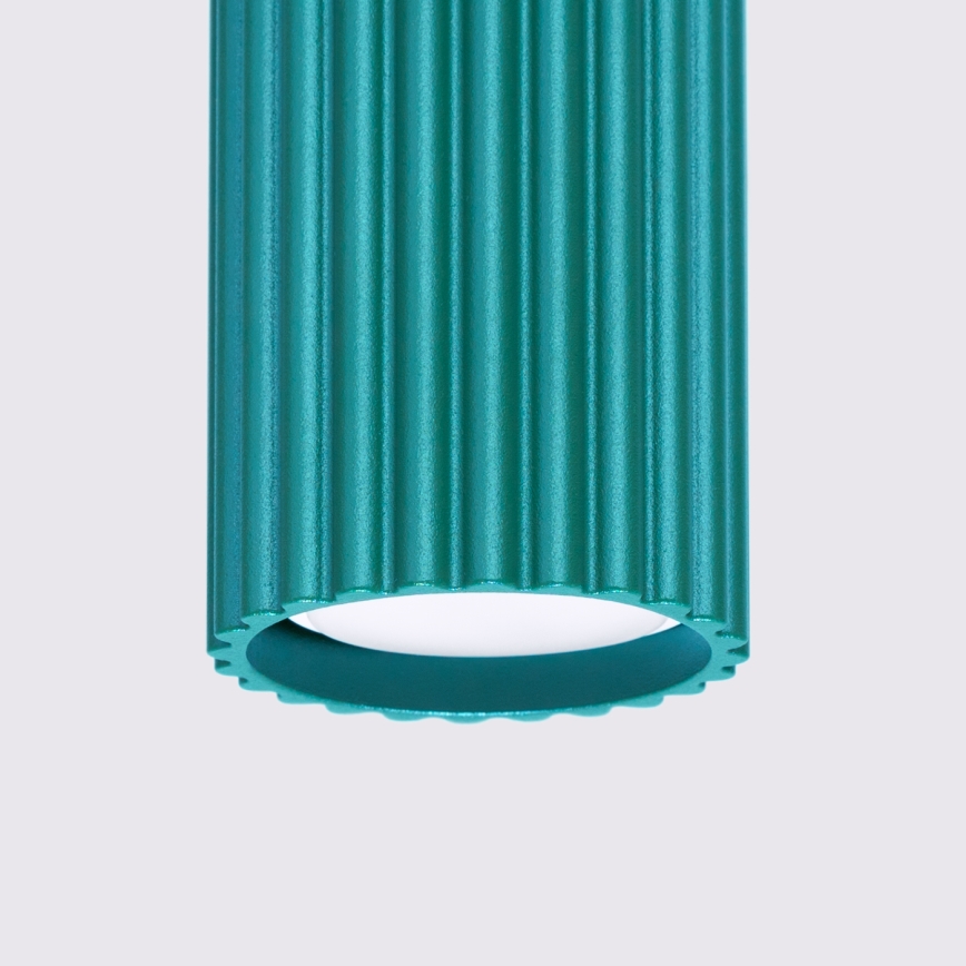 Brilagi - Taškinis šviestuvas CRESTO 1xGU10/10W/230V 10 cm turkio spalvos