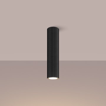 Brilagi - Taškinis šviestuvas CRESTO 1xGU10/10W/230V 30 cm juodas