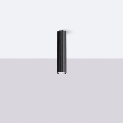 Brilagi - Taškinis šviestuvas CRESTO 1xGU10/10W/230V 30 cm juodas