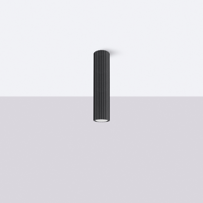 Brilagi - Taškinis šviestuvas CRESTO 1xGU10/10W/230V 30 cm juodas