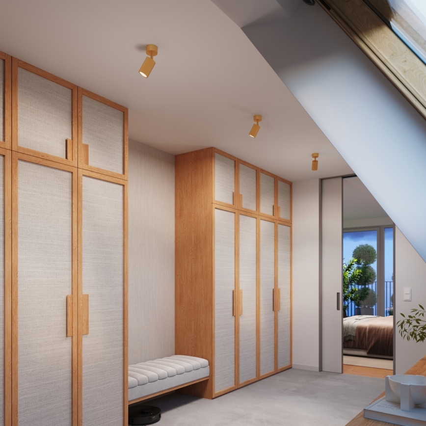 Brilagi - Taškinis šviestuvas CRESTO 1xGU10/10W/230V auksinis