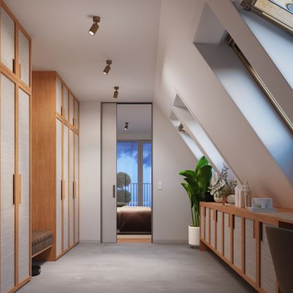 Brilagi - Taškinis šviestuvas CRESTO 1xGU10/10W/230V rudos spalvos