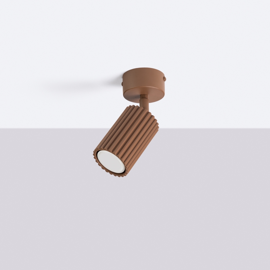 Brilagi - Taškinis šviestuvas CRESTO 1xGU10/10W/230V rudos spalvos