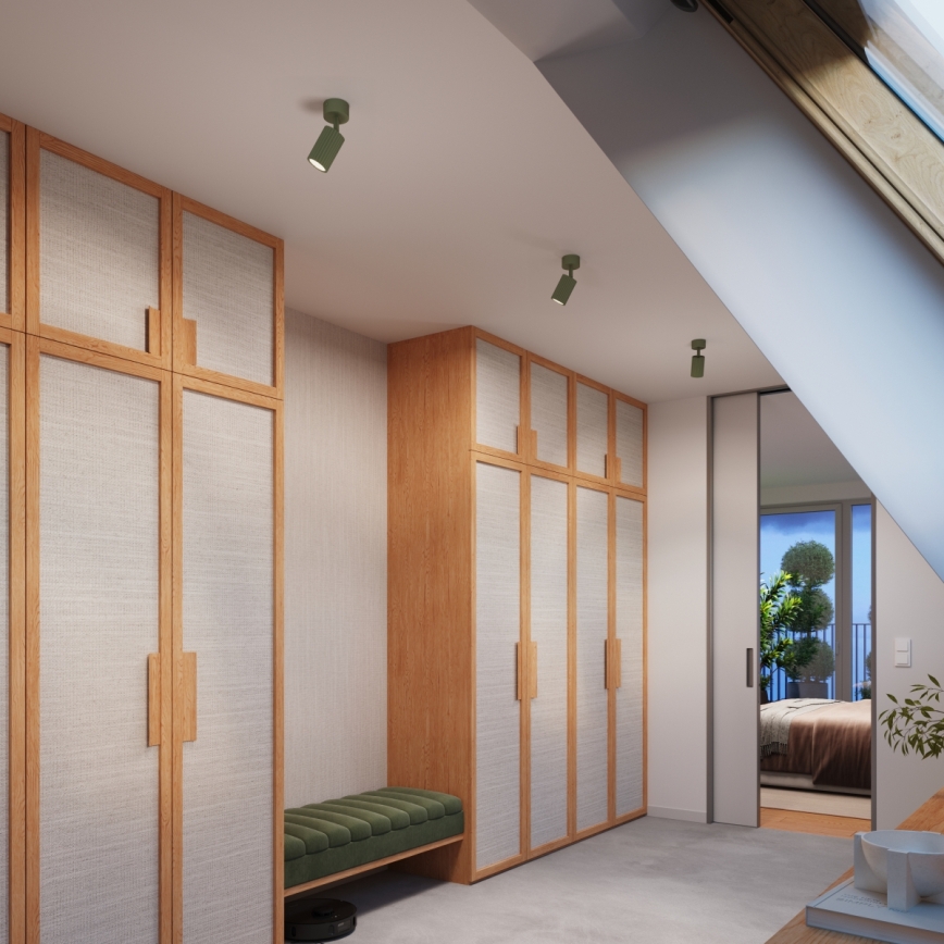 Brilagi - Taškinis šviestuvas CRESTO 1xGU10/10W/230V žalia