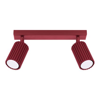 Brilagi - Taškinis šviestuvas CRESTO 2xGU10/10W/230V bordo