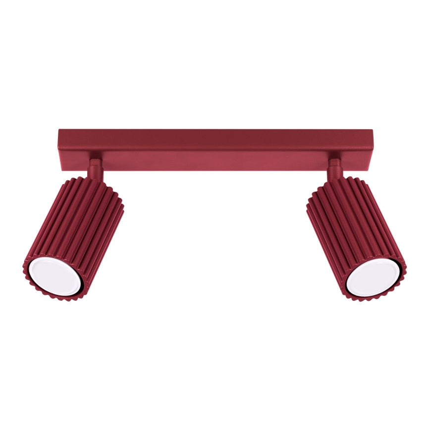 Brilagi - Taškinis šviestuvas CRESTO 2xGU10/10W/230V bordo