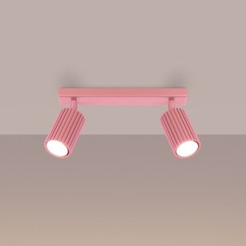 Brilagi - Taškinis šviestuvas CRESTO 2xGU10/10W/230V rožinis