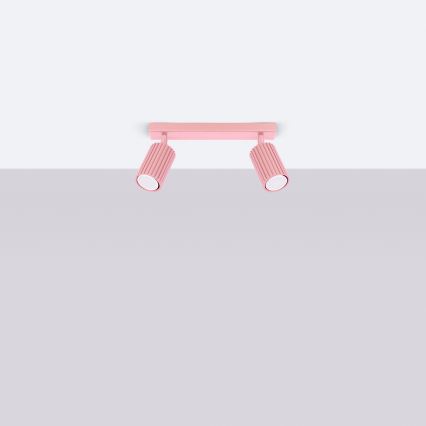 Brilagi - Taškinis šviestuvas CRESTO 2xGU10/10W/230V rožinis