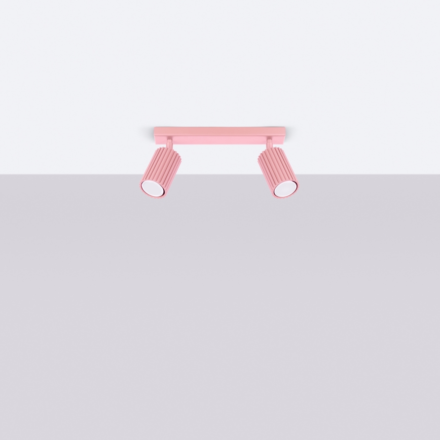 Brilagi - Taškinis šviestuvas CRESTO 2xGU10/10W/230V rožinis