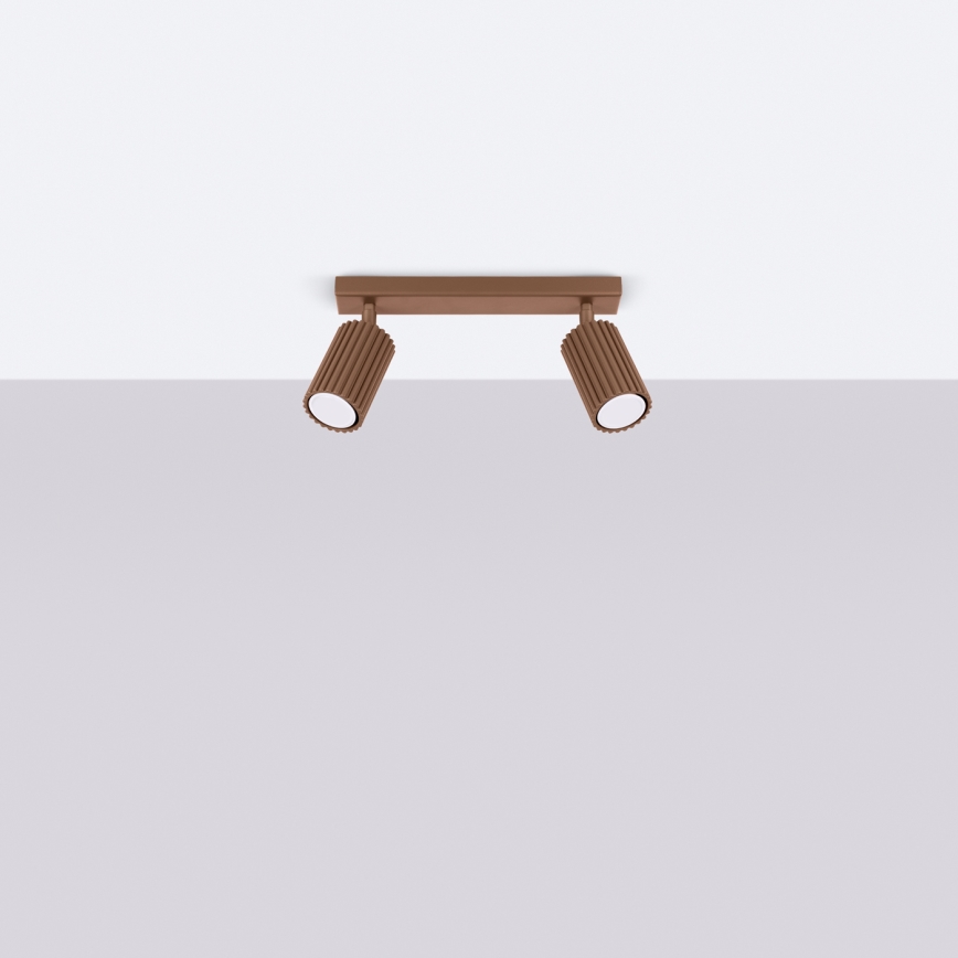 Brilagi - Taškinis šviestuvas CRESTO 2xGU10/10W/230V rudas