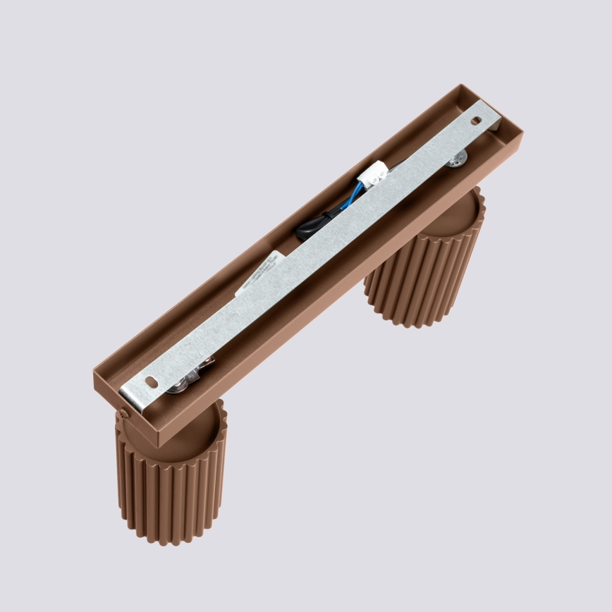 Brilagi - Taškinis šviestuvas CRESTO 2xGU10/10W/230V rudas