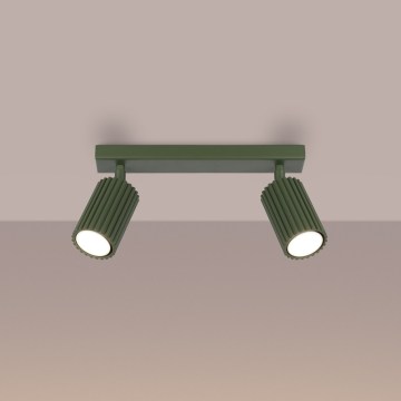 Brilagi - taškinis šviestuvas CRESTO 2xGU10/10W/230V žalias