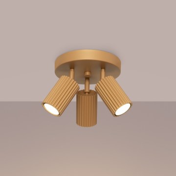 Brilagi - taškinis šviestuvas CRESTO 3xGU10/10W/230V auksinis