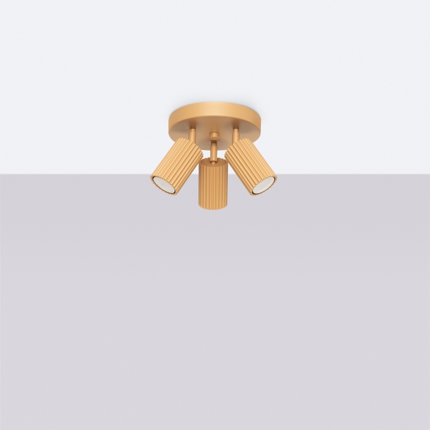 Brilagi - taškinis šviestuvas CRESTO 3xGU10/10W/230V auksinis