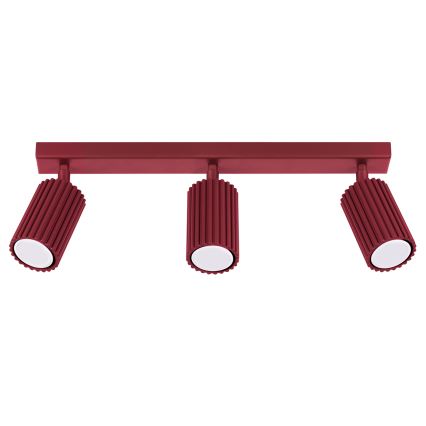 Brilagi - Taškinis šviestuvas CRESTO 3xGU10/10W/230V bordo