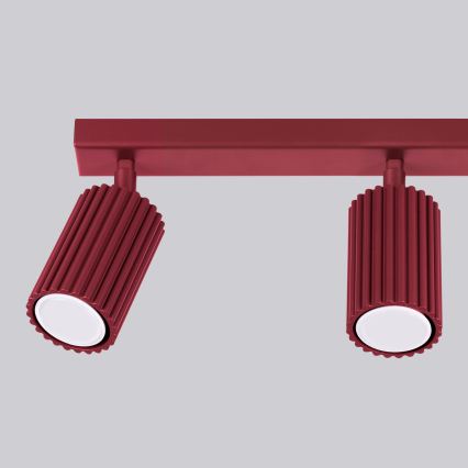 Brilagi - Taškinis šviestuvas CRESTO 3xGU10/10W/230V bordo