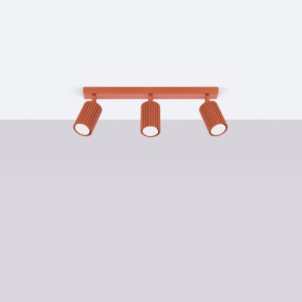 Brilagi - Taškinis šviestuvas CRESTO 3xGU10/10W/230V raudonas