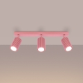 Brilagi - Taškinis šviestuvas CRESTO 3xGU10/10W/230V rožinis