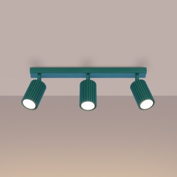 Brilagi - Taškinis šviestuvas CRESTO 3xGU10/10W/230V turkio spalvos