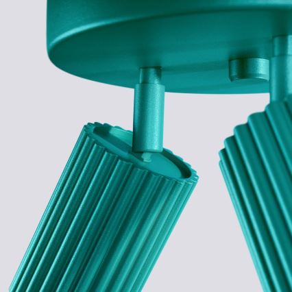 Brilagi - Taškinis šviestuvas CRESTO 3xGU10/10W/230V turkio spalvos