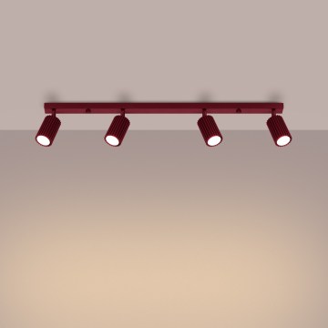 Brilagi - Taškinis šviestuvas CRESTO 4xGU10/10W/230V bordo