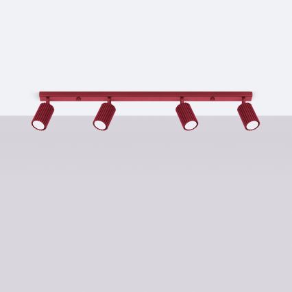 Brilagi - Taškinis šviestuvas CRESTO 4xGU10/10W/230V bordo