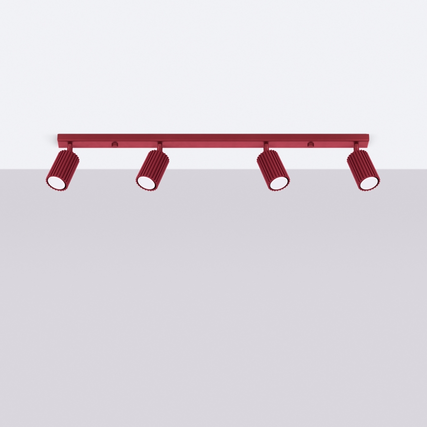 Brilagi - Taškinis šviestuvas CRESTO 4xGU10/10W/230V bordo